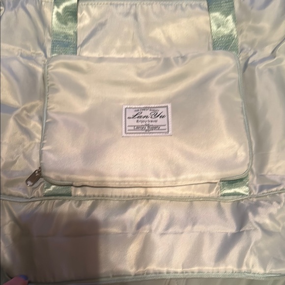 Travel Tote Bag in Light Green - Picture 2 of 5